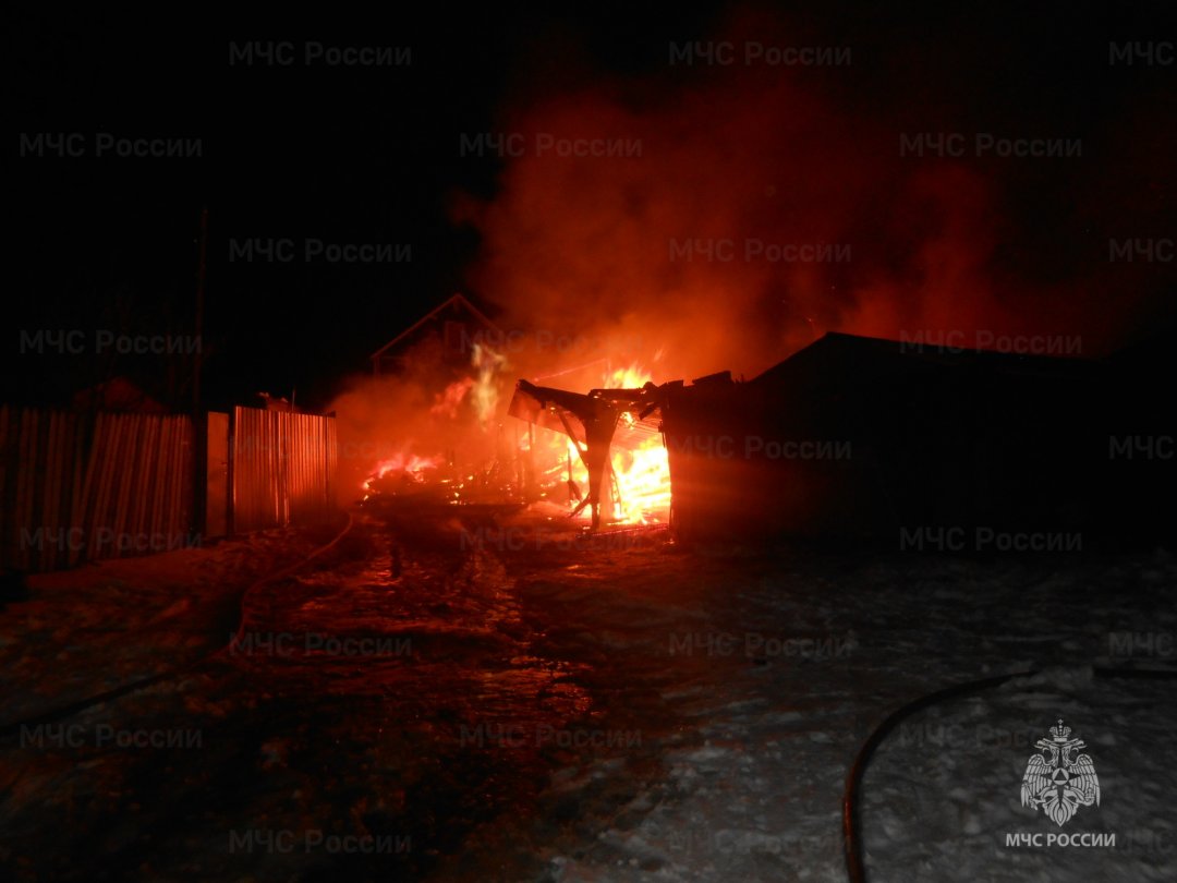 Пожар в хозяйственной постройке в городском округе Руза