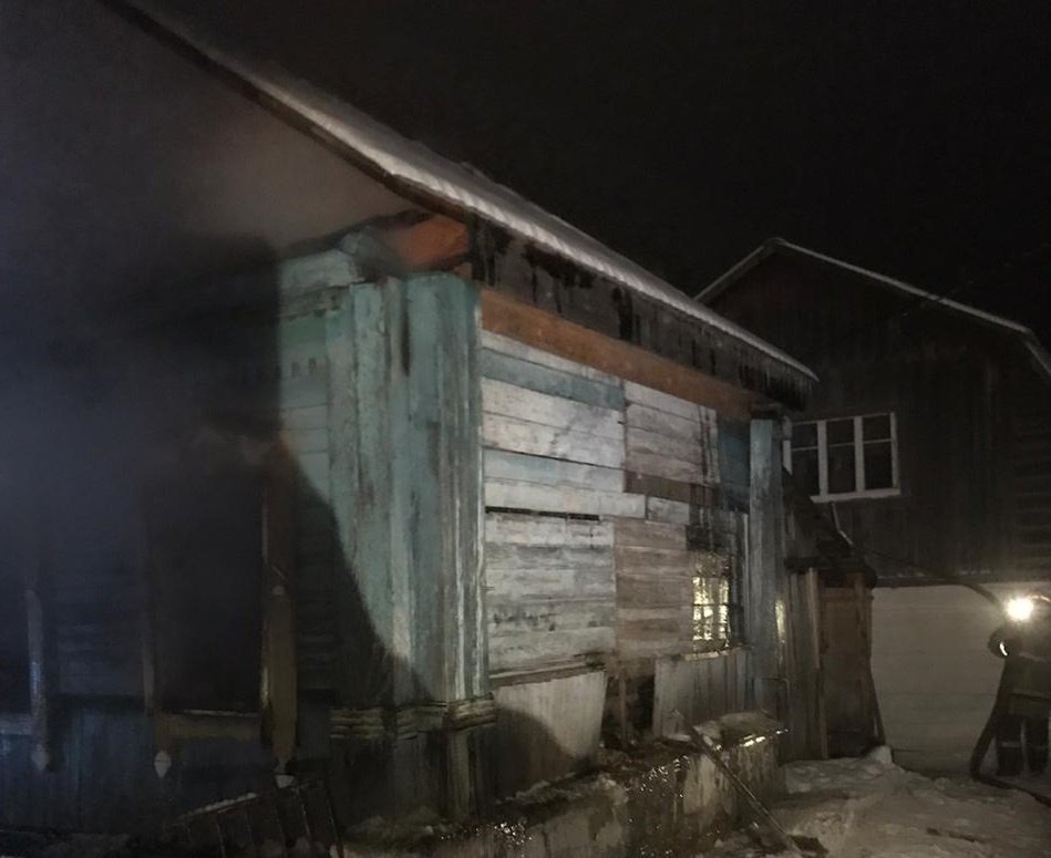 Пожар в жилом доме в городском округе Руза