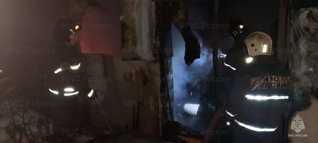 Пожар в хозяйственной постройке в городском округе Руза