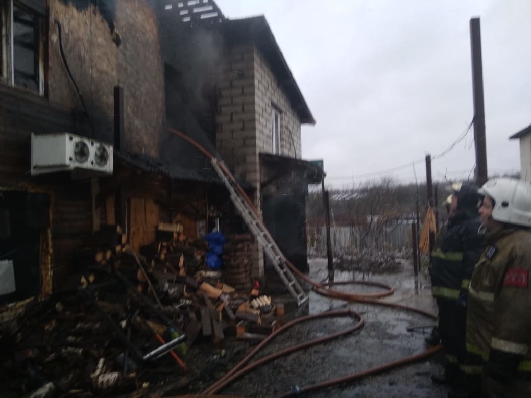 Пожар в частном доме в Рузском городском округе