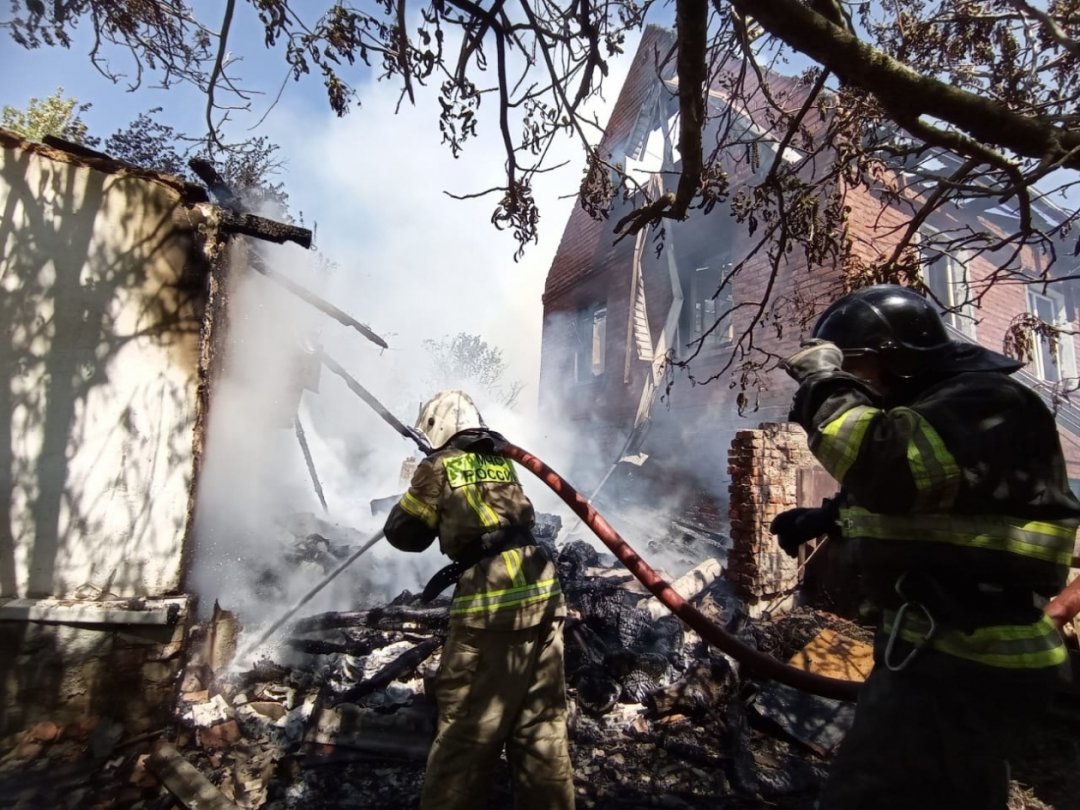 Пожар в жилом доме в городском округе Рузский